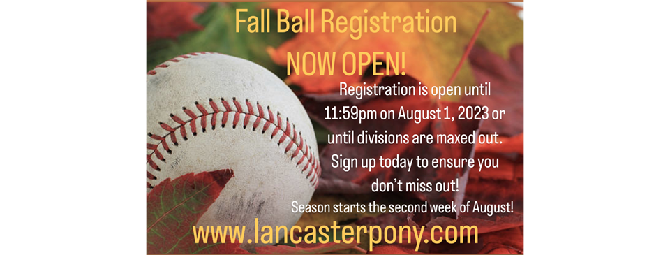 Registration Now Open